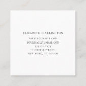 Waterverf libel. Professionele haarstylist Vierkante Visitekaartje (Achterkant)