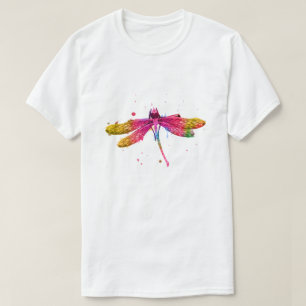 Waterverf Libelle Grafisch Onafhankelijk T-shirt