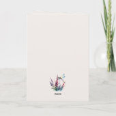 Waterverf Libelle Mooie Aanmoediging Kaart (Achterkant)