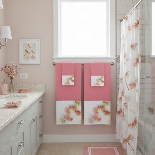 Waterverf libellen badhanddoekset bad handdoek