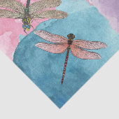 Waterverf Libellen Decoupage Tissuepapier (Detail)