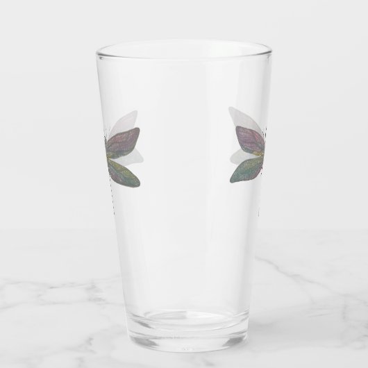 Waterverf libellen glas (Links)