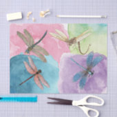 Waterverf libellen loskoppelen tissuepapier (Craft)