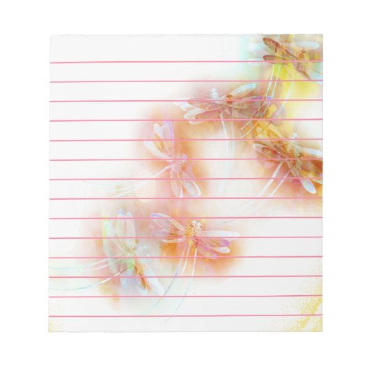 Waterverf libellen notitieblok (Voorkant)