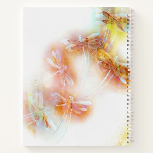 Waterverf libellen notitieboek (Achterkant)