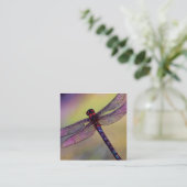Waterverf-libellen of libellules in het Frans Vierkante Visitekaartje (Staand voorkant)
