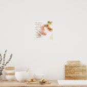 Waterverf libellen: poster voor sereniteitsgebeden (Keuken)