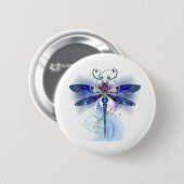 waterverf libellen ronde button 5,7 cm (Voorkant /achterkant)