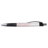 Waterverf Licht Roze Pioen Bruiloft Monogram Pen (Bovenkant)