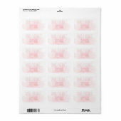 Waterverf Licht Roze Pioen Bruiloft Save the Date Etiket (Full Sheet)