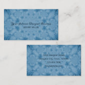 Waterverf Lichtblauw Antiek  Textuur Visitekaartje (Voorkant / Achterkant)