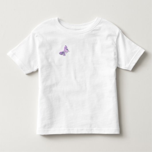  Waterverf Lichte Paarse Butterflies Kinder Shirts (Voorkant)