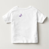  Waterverf Lichte Paarse Butterflies Kinder Shirts (Achterkant)