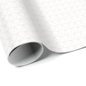Waterverf lichtroze strikken cadeaupapier (Rol Hoek)