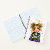 Waterverf Lief Meisje Notitieboek (Binnen)