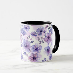 Waterverf Lief Schattig Chic Romantisch Bloemmotie Mok