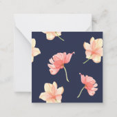 Waterverf LIEFDE Bloem Notitiekaartje (Achterkant)