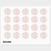 Waterverf Liefde & Goudstof Patroon Sticker (Vel)