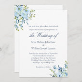 Waterverf liefde is Christelijke bruiloft Kaart (Voorkant / Achterkant)