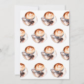 Waterverf liefde is het brouwen van koffie Vrijgez Kaart (Achterkant)