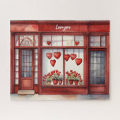 Waterverf Liefde Strokes Valentijnsdag Legpuzzel (Horizontaal)