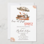 Waterverf liefde tijdens de eerste Spritz picknick Kaart (Voorkant)