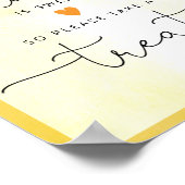 Waterverf - liefde voor zonnebloemen is lief en je poster (Hoek)