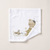 Waterverf lieve honing bad handdoek (Wasdoekje)