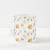 Waterverf lieve honing matglas koffiemok (Voorkant links)