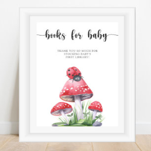 Waterverf lieveheersbeestje - boeken voor baby poster