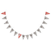 Waterverf lieveheersbeestje happy birthday bunting vlaggetjes (Alle)