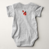 Waterverf lieveheersbeestje kleine dame verjaardag romper (Achterkant)