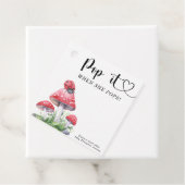 Waterverf lieveheersbeestje - pop het, als ze popp bedankjes labels (In situ)