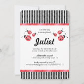 Waterverf lieveheersbeestje verjaardagsfeestje uit kaart (Voorkant)