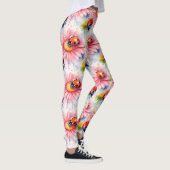 Waterverf Lieveheersbeestjes op bloemen Leggings (Rechts)