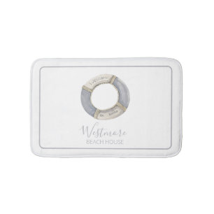Waterverf Life Preserver Beach House Badmat
