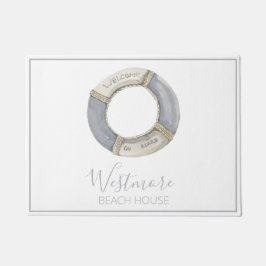 Waterverf Life Preserver Beach House Deurmat