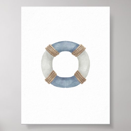 waterverf  Life Preserver print (Voorkant)