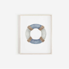 waterverf  Life Preserver print