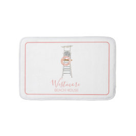 Waterverf Lifeguard stoel Beach House Badmat