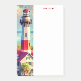 Waterverf Lighthouse Post-It Notes