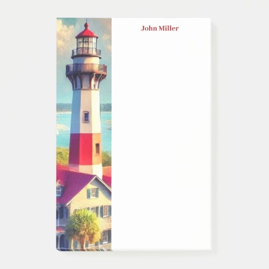 Waterverf Lighthouse Post-It Notes (Voorkant)