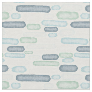 Waterverf Lijnen - Abstract Zeeen glaspatroon Stof