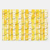 waterverf lijnen strepen esthetisch aangepaste gee inpakpapier vel (Voorkant 3)