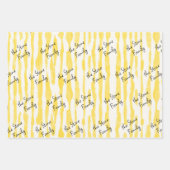 waterverf lijnen strepen esthetisch aangepaste gee inpakpapier vel (Voorkant 2)