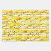 waterverf lijnen strepen esthetisch aangepaste gee inpakpapier vel (Voorkant)