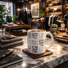 Waterverf lijntekening van mannen