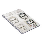 Waterverf lijntekening van mannen notitieboek (Rechterzijde)