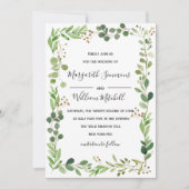 Waterverf lijst  bruiloft zomerweddenschap save the date (Voorkant)