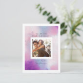 Waterverf Lijst Save The Date (Staand voorkant)